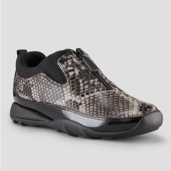 NEW Cougar Howdoo Patent Rain Zip Up Shoe Sneaker in Reptile Snake Patent Print - Picture 3 of 6